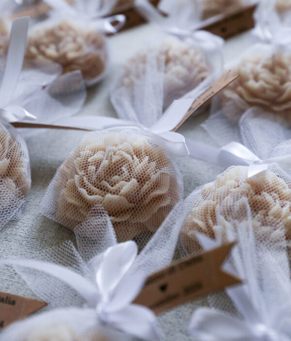Bougie pivoine tulle – Image 3