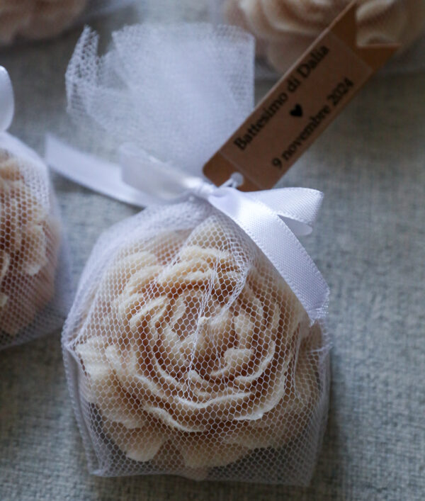 Bougie pivoine tulle – Image 4